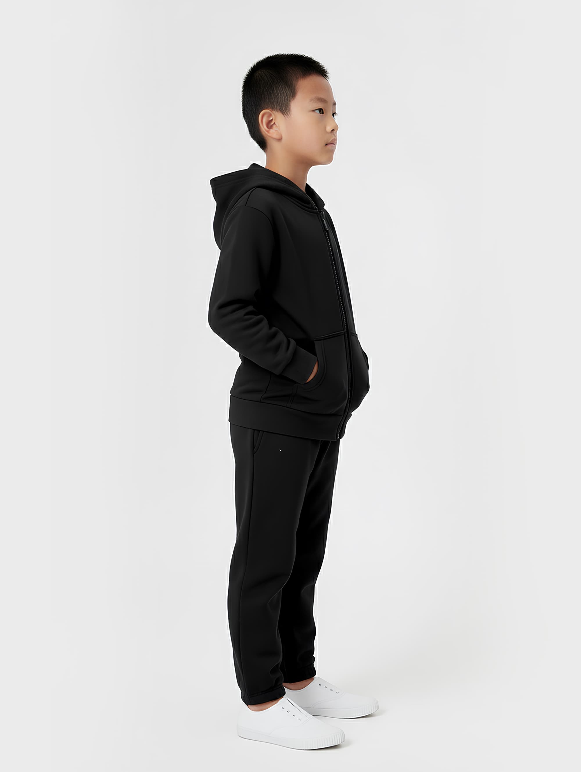 Organic Bamboo Cozy Zip Hoodie Boys