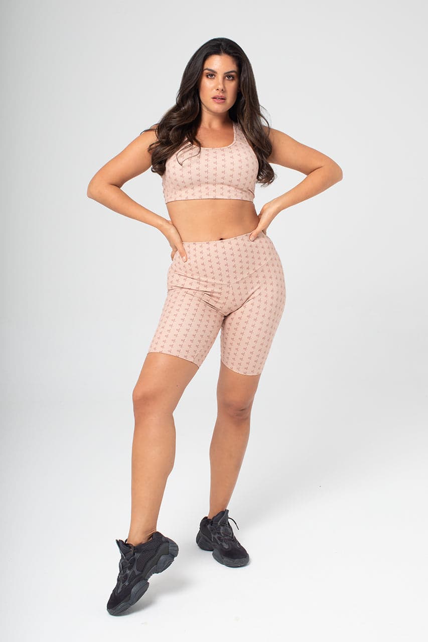 Women's Sustainable Print Every Body High Waist Biker Shorts