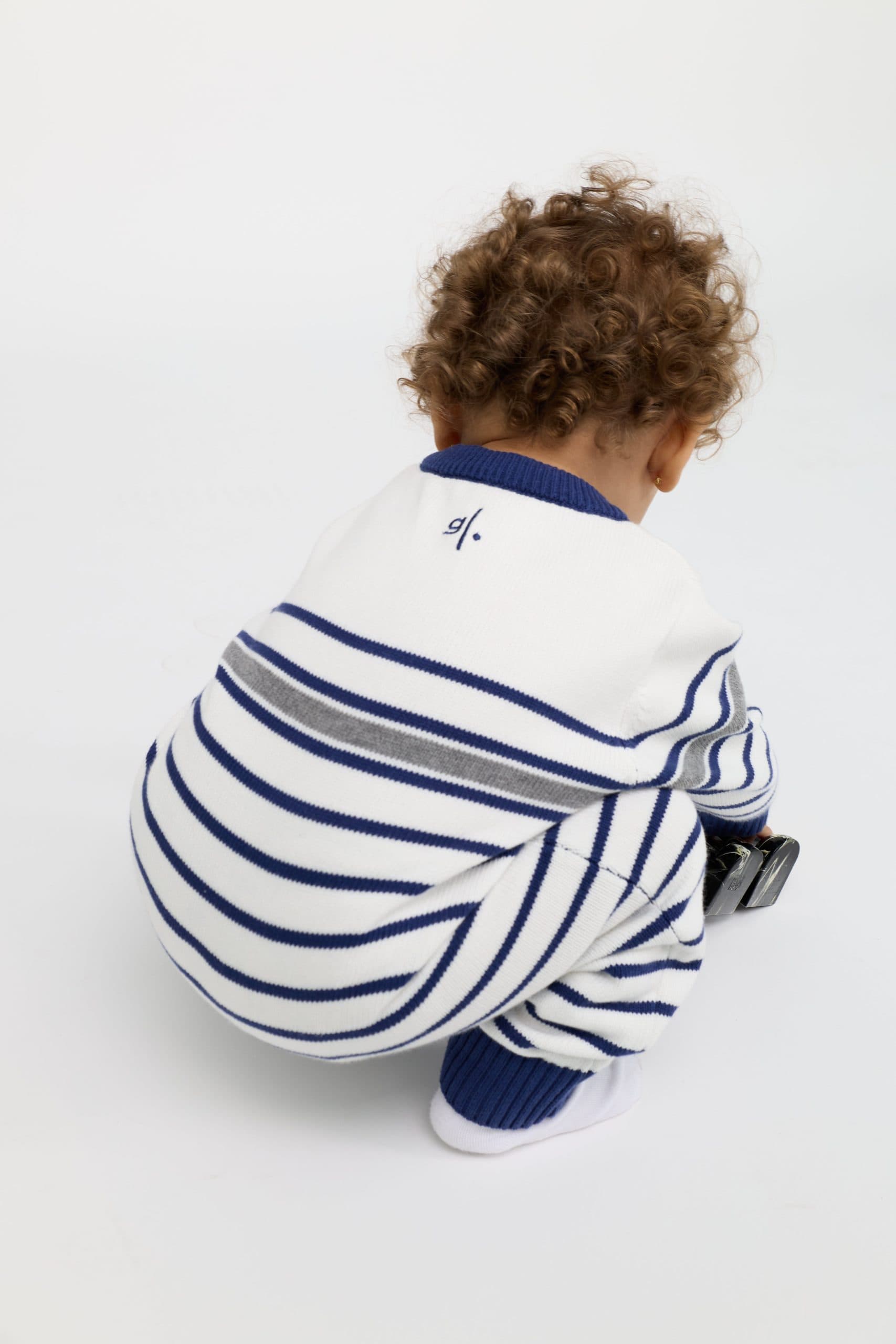 Kids’ cotton babysuit & cap set