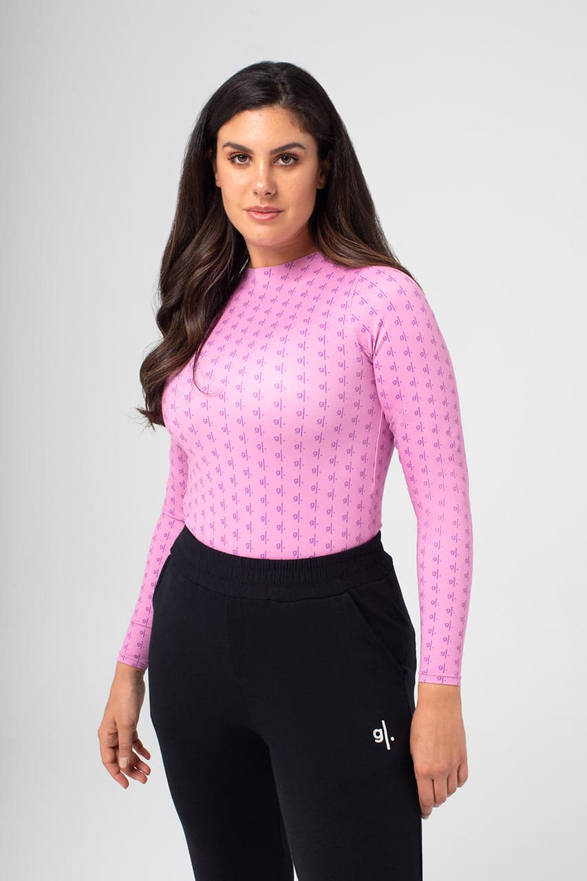 Women's Sustainable Long Sleeve Print Crewneck Bodysuit