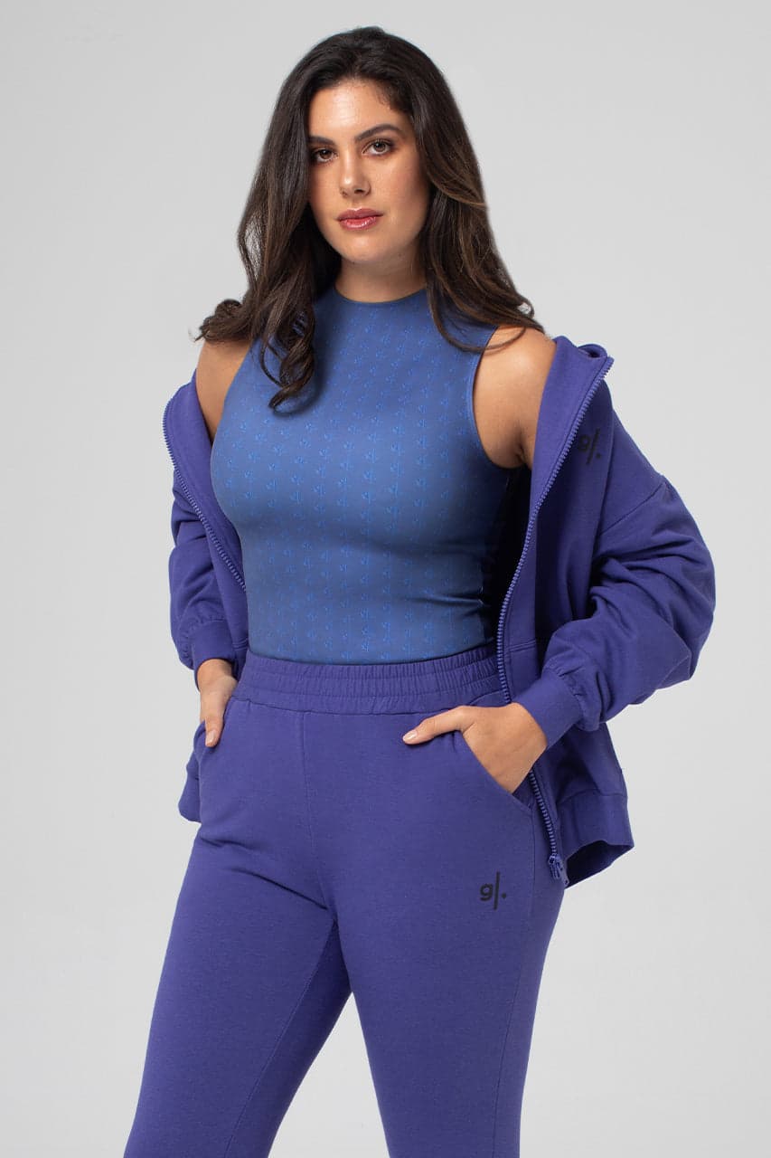 Women's Sustainable Sleeveless Mid-Thigh Print Bodysuit