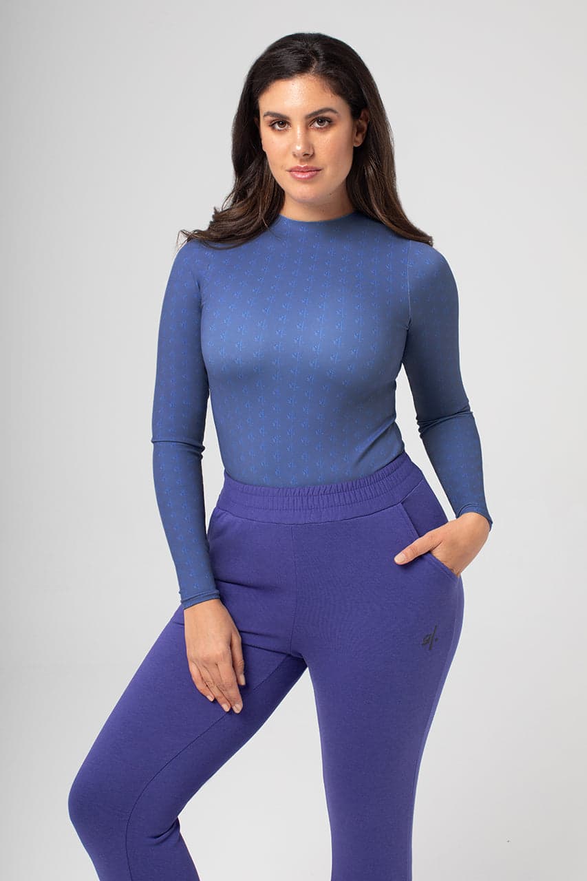 Women's Sustainable Long Sleeve Print Crewneck Bodysuit