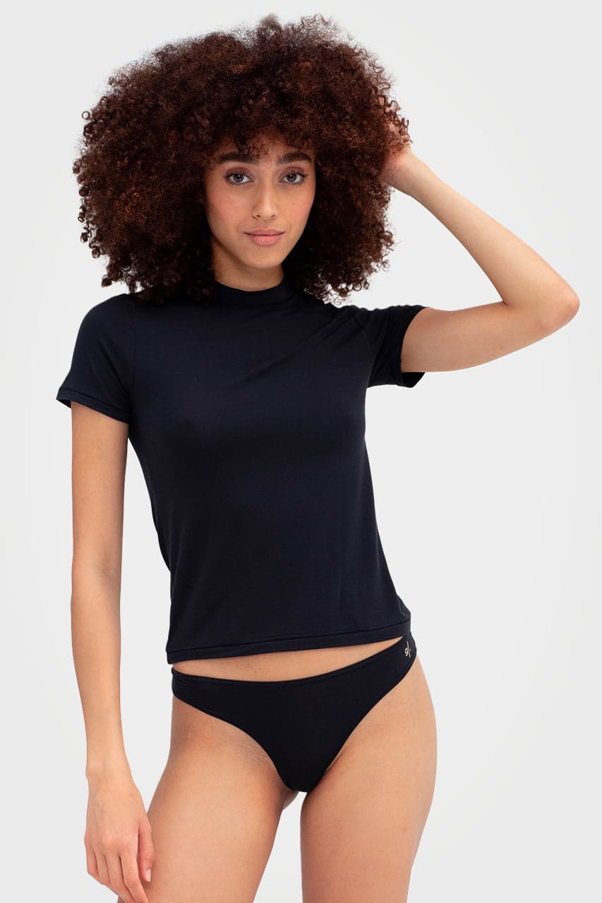 Organic Bamboo Women's Tight Fit Underwear T-Shirt