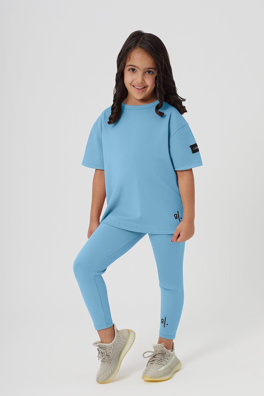 Girls Full Length Sustainable High Waist Leggings