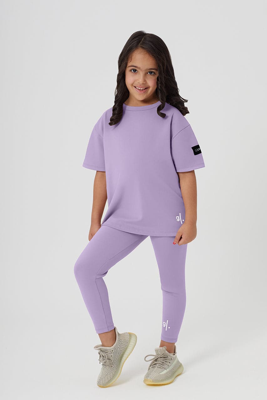 Girls Full Length Sustainable High Waist Leggings